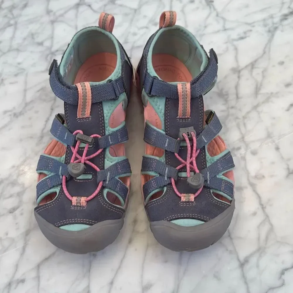 SEACAMP II CNX | FLINT STONE/OCEAN WAVE YOUTH SANDALS Sz 5 Water Hiking Shoes